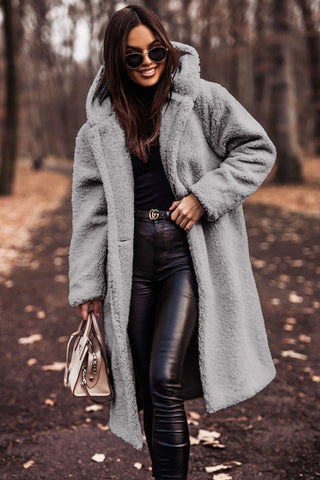 Alexandra | Women’s Winter Faux Fur Coat with Hood