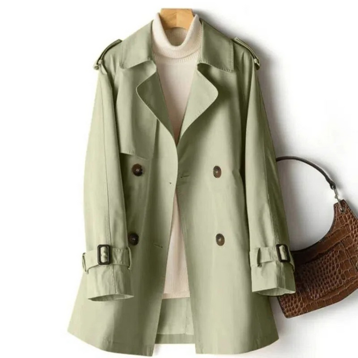 Julia | Women’s Long Double-Breasted Trench Coat Jacket