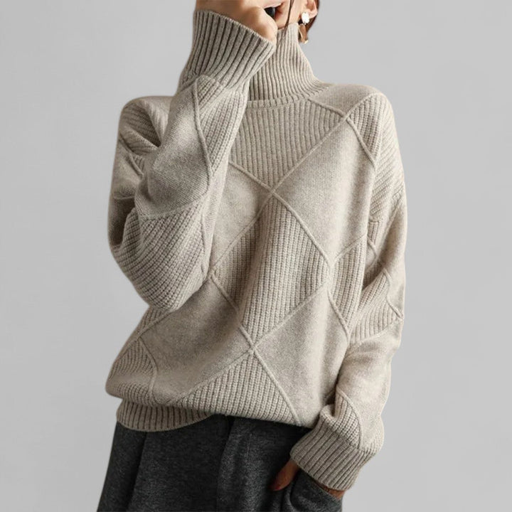 Samantha | Women’s Winter Oversized Casual Turtleneck Sweater