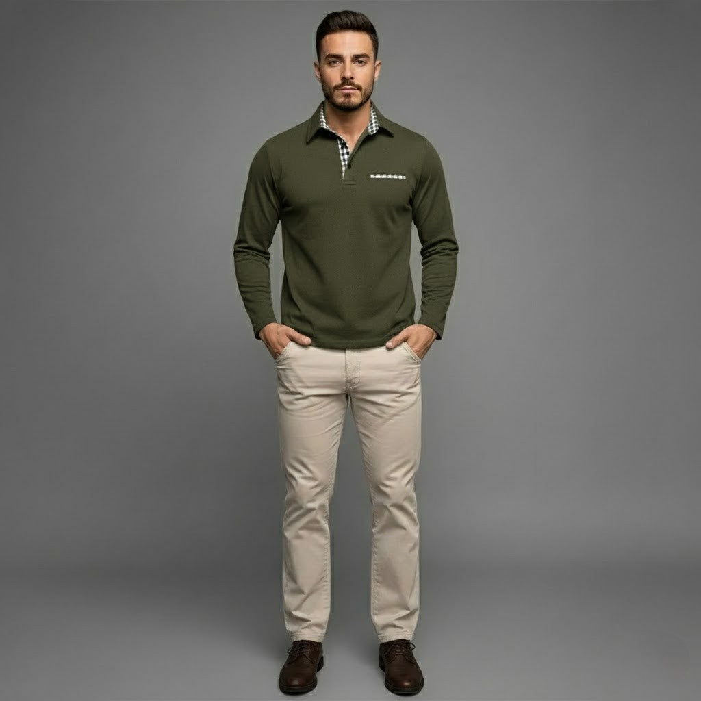 Scott | Men’s Winter Long-Sleeve Polo Shirt
