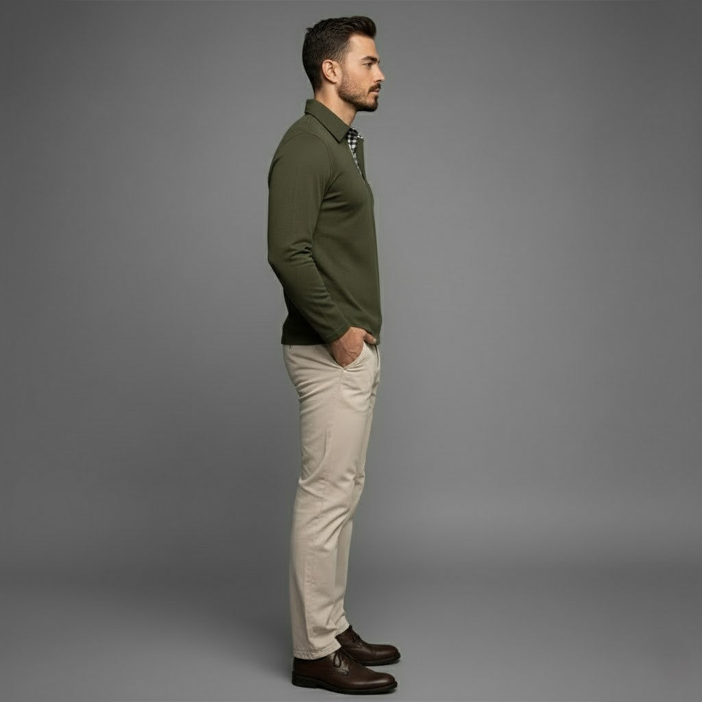 Scott | Men’s Winter Long-Sleeve Polo Shirt