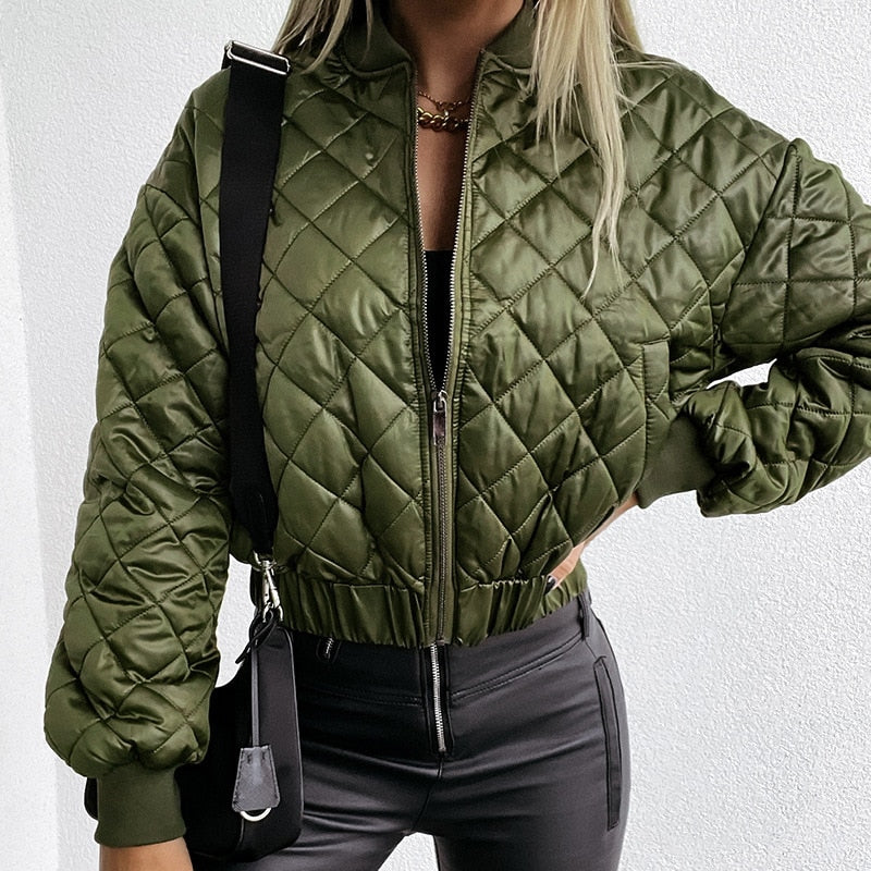 Clara | Women’s Trendy Relaxed Fit Bomber Jacket