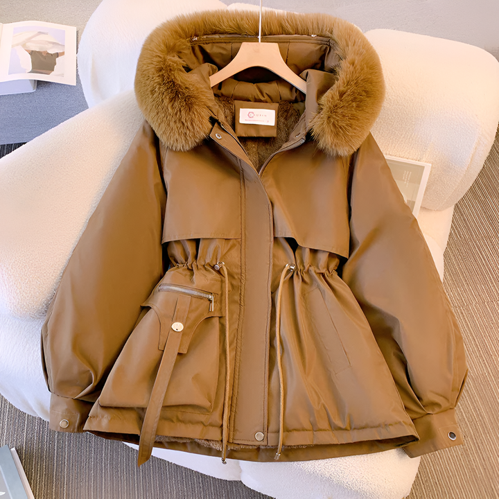 Rachel | Women’s Casual Drawstring Waist Winter Coat