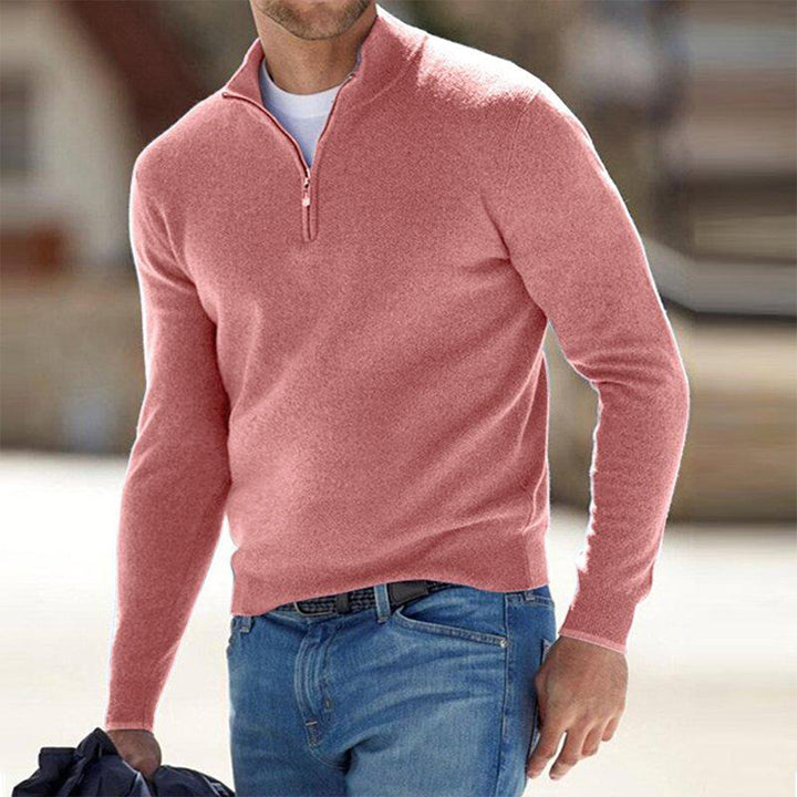 Adam | Casual Zip Neck Sweater for Men