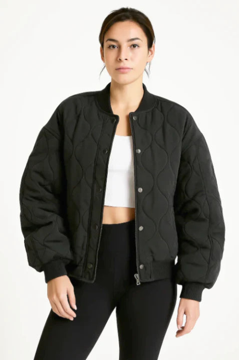 Daisy | Women’s Quilted Zip-Up Bomber Jacket