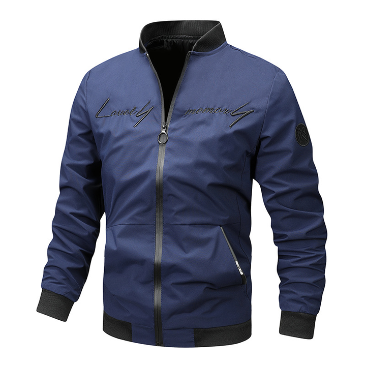 Samuel | Men's Stylish Zip-Up Bomber Jacket with Logo