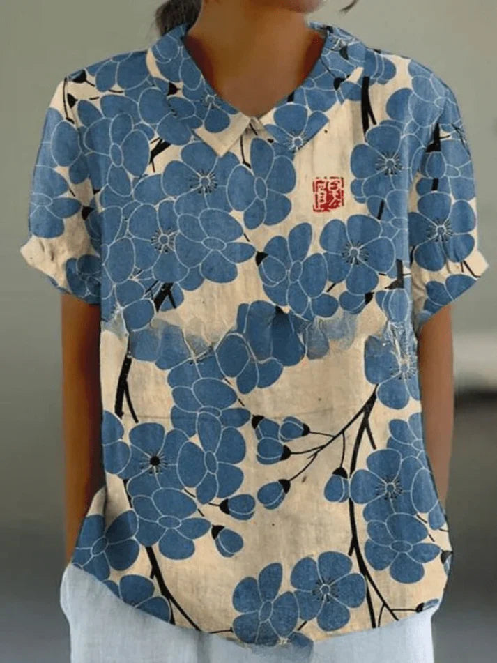 INGA | BLOUSE WITH FLORAL PRINT