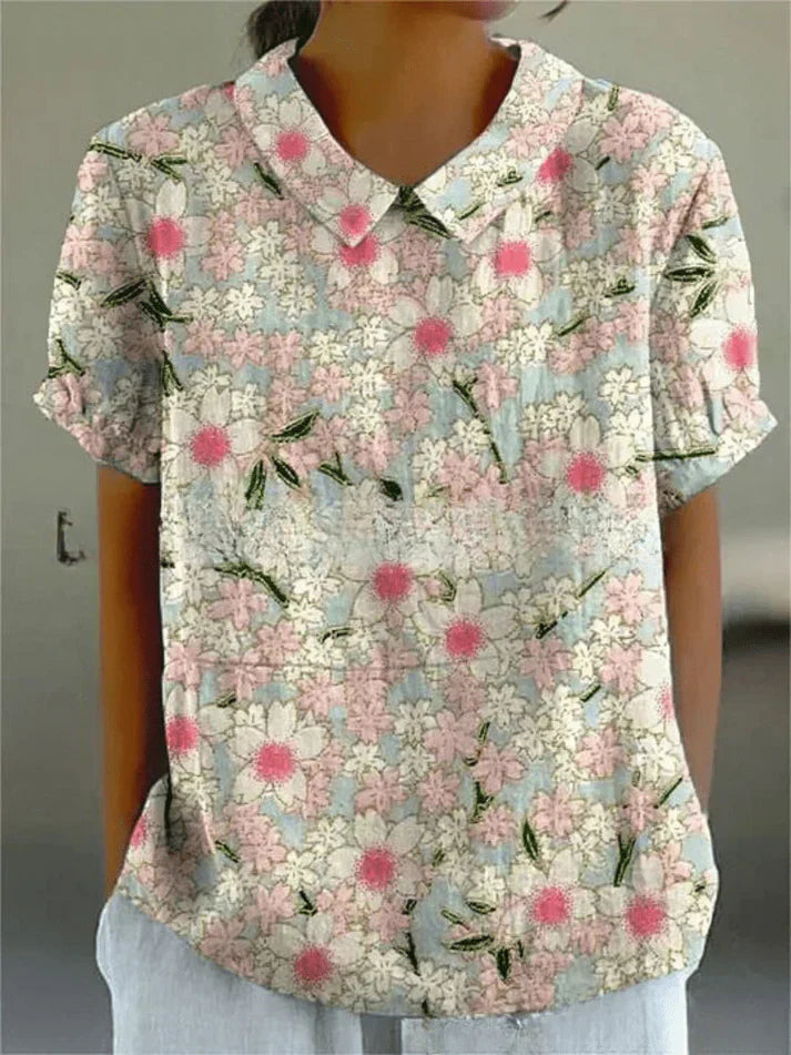 INGA | BLOUSE WITH FLORAL PRINT