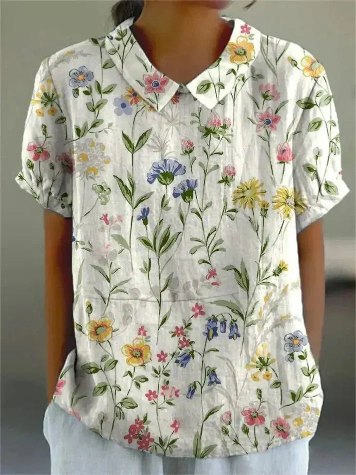 INGA | BLOUSE WITH FLORAL PRINT