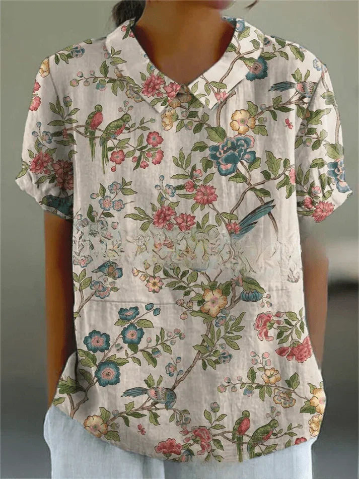 INGA | BLOUSE WITH FLORAL PRINT