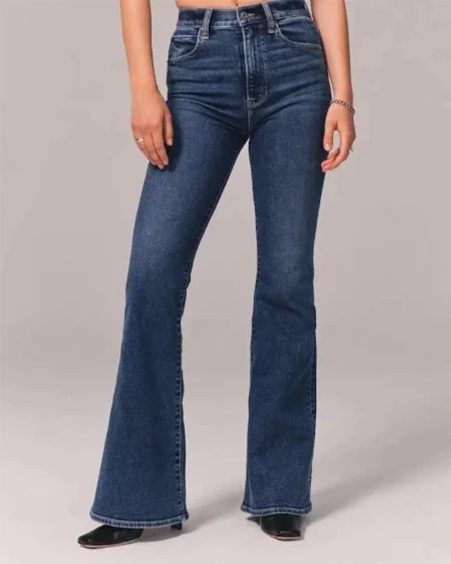Zara | Women’s Flared High-Waisted Denim Jeans