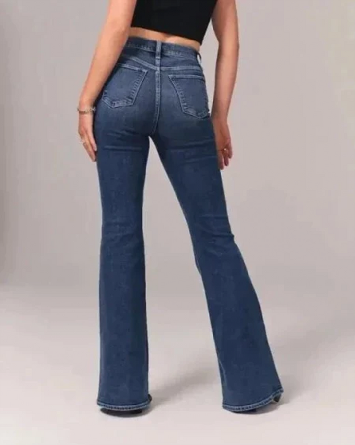 Zara | Women’s Flared High-Waisted Denim Jeans