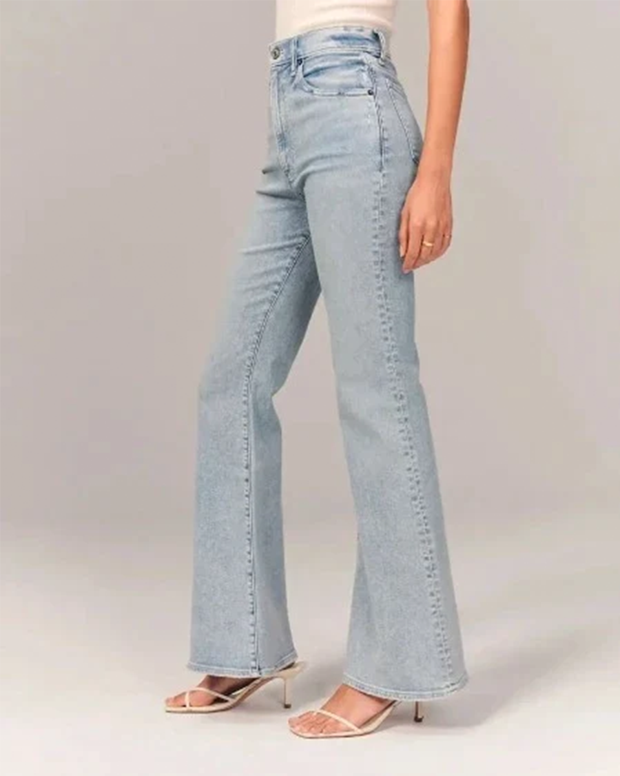 Zara | Women’s Flared High-Waisted Denim Jeans