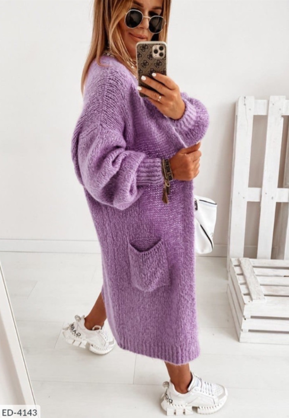 Demi | Women’s Cozy Oversized Long Knit Cardigan