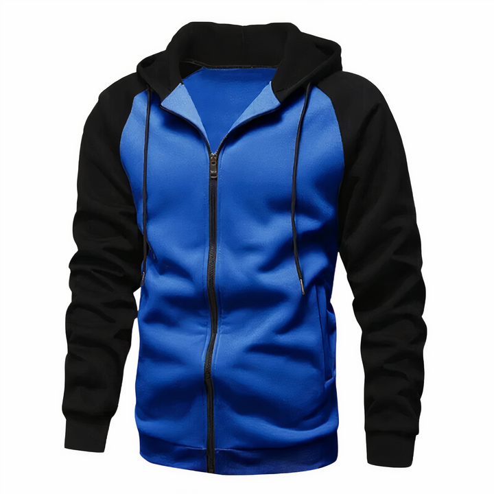 Julian | Men’s Casual Zip-Up Two-Tone Hoodie