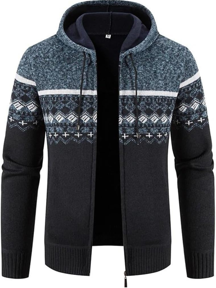 Joseph | Men’s Winter Hooded Zip-Up Casual Cardigan