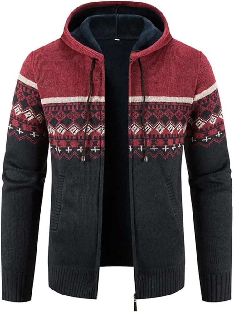 Joseph | Men’s Winter Hooded Zip-Up Casual Cardigan