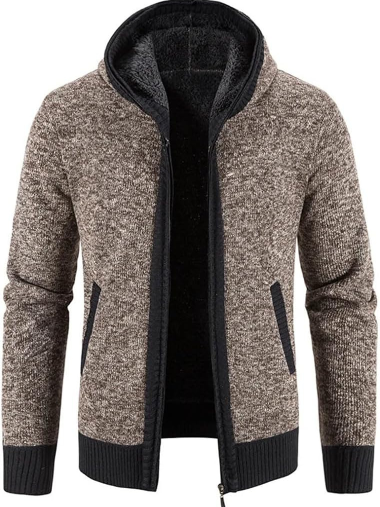 Joseph | Men’s Winter Hooded Zip-Up Casual Cardigan
