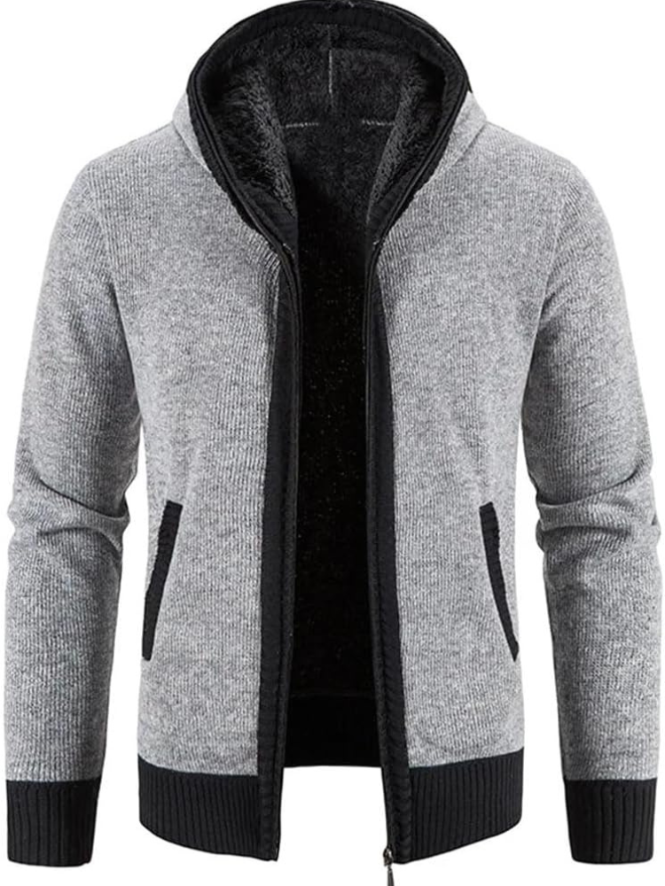 Joseph | Men’s Winter Hooded Zip-Up Casual Cardigan