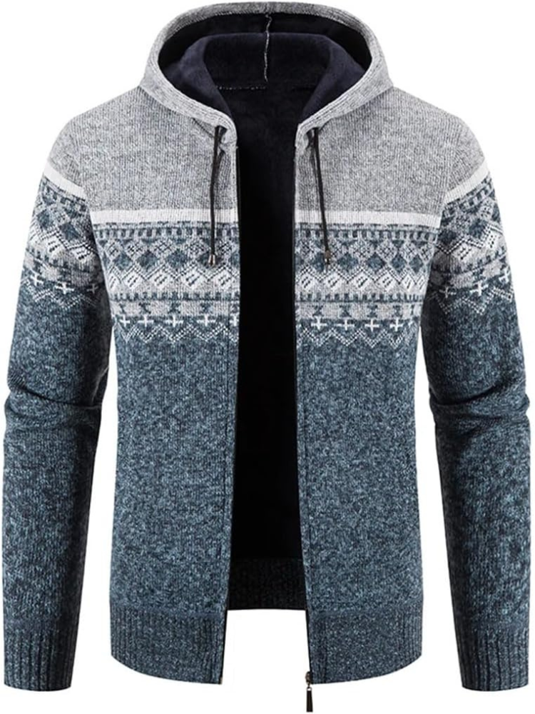 Joseph | Men’s Winter Hooded Zip-Up Casual Cardigan