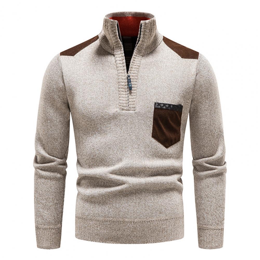 Alexander | Fashionable Zip Sweater for Men with Pocket