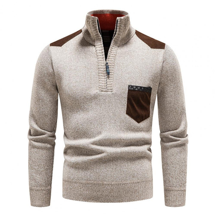 Alexander | Fashionable Zip Sweater for Men with Pocket