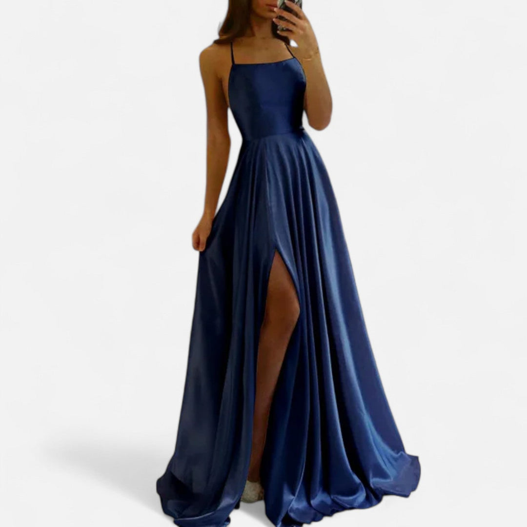 Ivy | Women’s Elegant Slit Evening Gown Maxi Dress