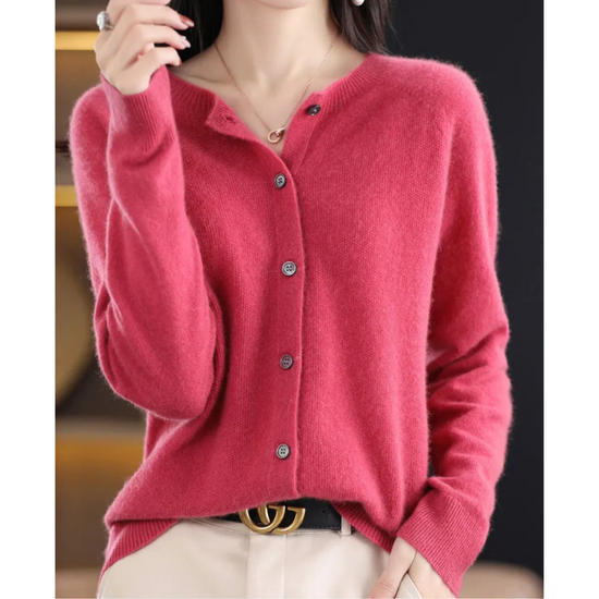 Bianca | Women’s Winter Wool Cardigan with Buttons