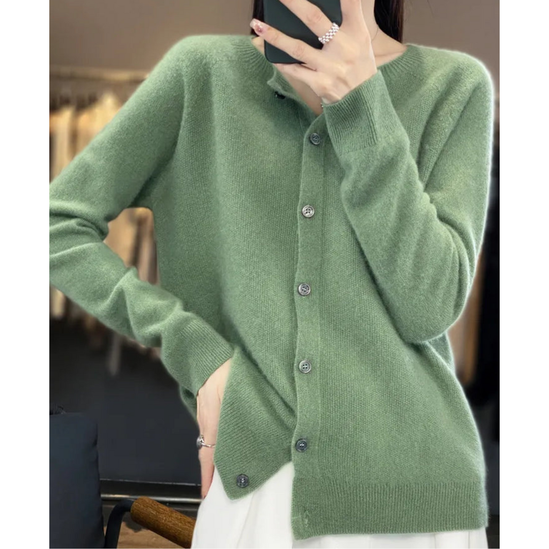 Bianca | Women’s Winter Wool Cardigan with Buttons