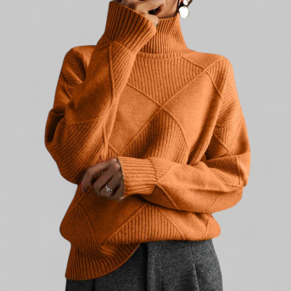 Samantha | Women’s Winter Oversized Casual Turtleneck Sweater