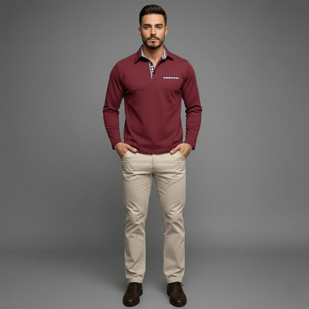 Scott | Men’s Winter Long-Sleeve Polo Shirt