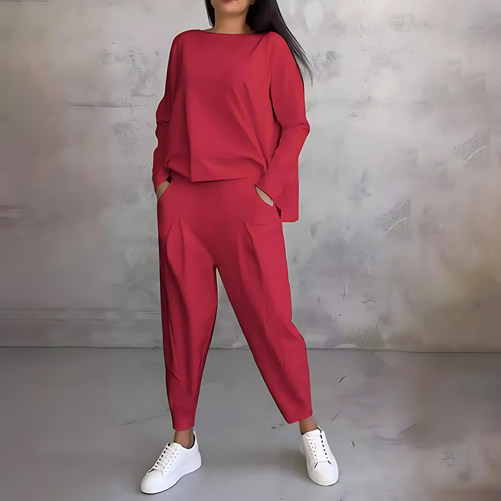 Clara| Women’s Casual Sweater and Loose-Fit Pants Set