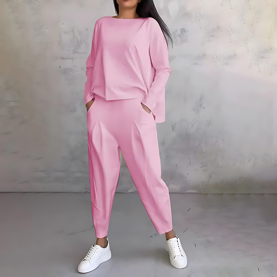 Clara| Women’s Casual Sweater and Loose-Fit Pants Set