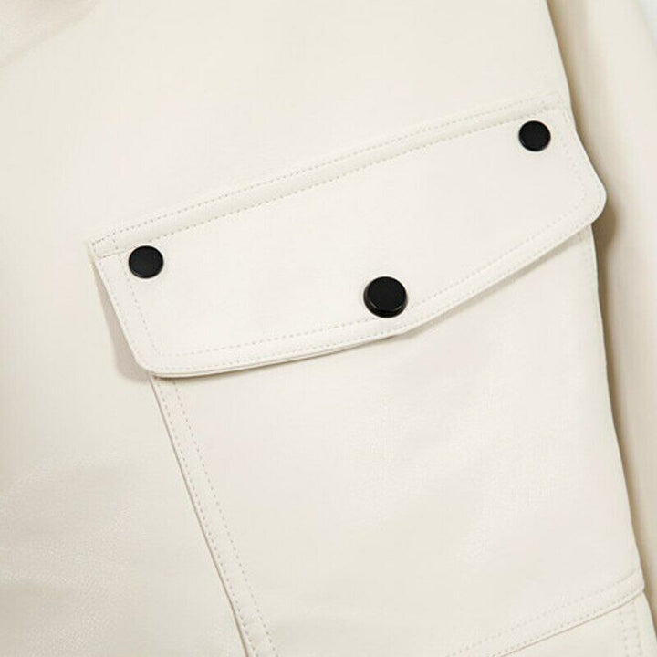 Faye | Women's Cropped Lapel Belted Fashion Jacket