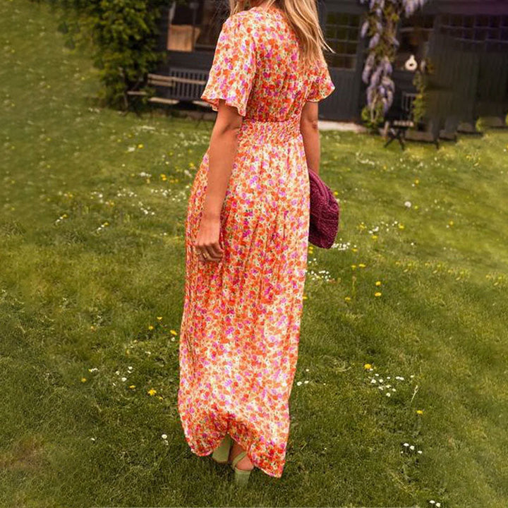Lilibet | Elegant V-Neck Dress