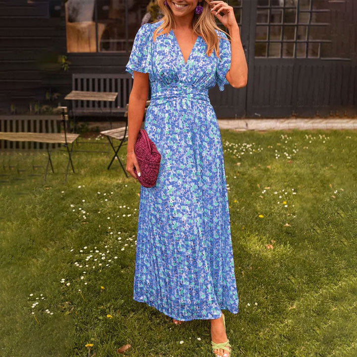 Lilibet | Elegant V-Neck Dress