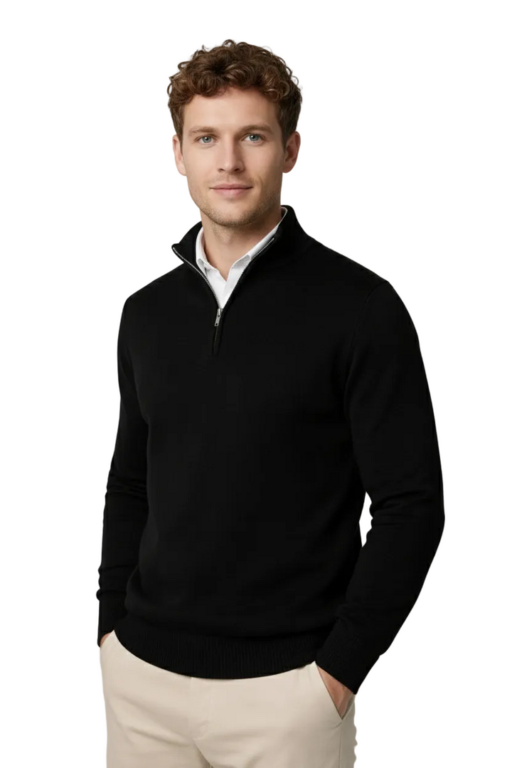 Christopher | Men Half Zip High Neck Sweater