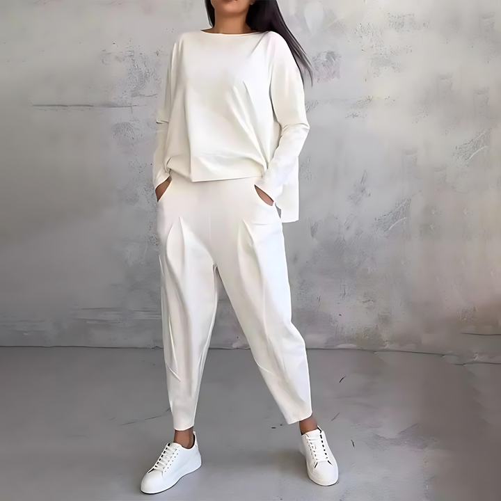 Clara| Women’s Casual Sweater and Loose-Fit Pants Set