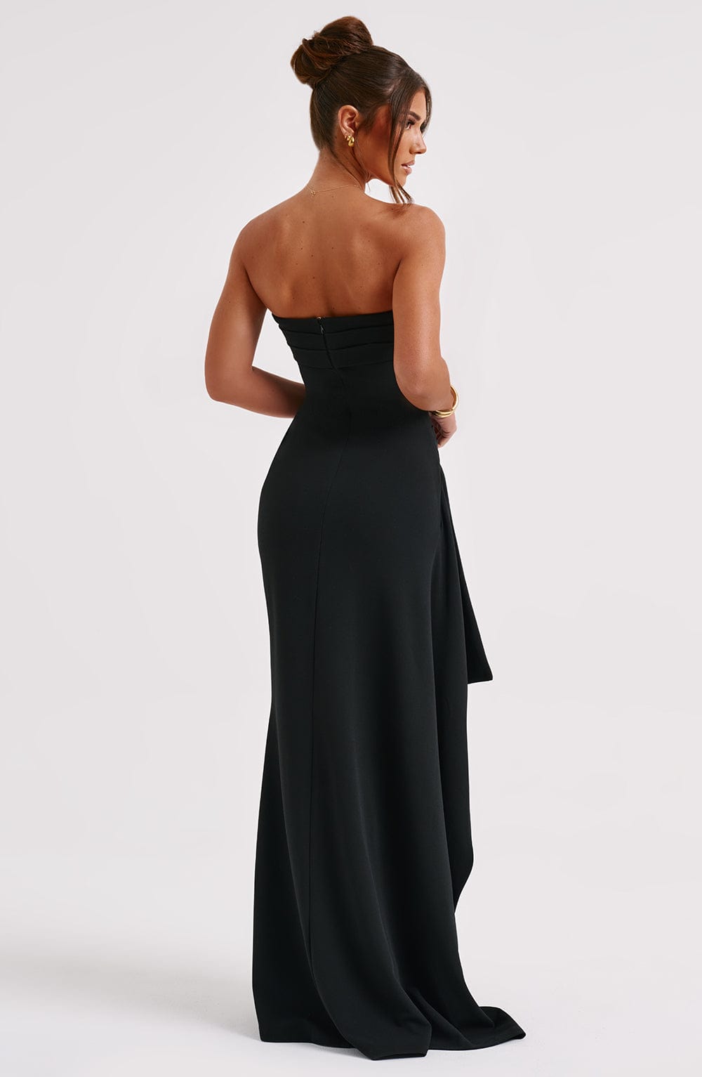 Lauren | Women’s High Slit Strapless Maxi Dress