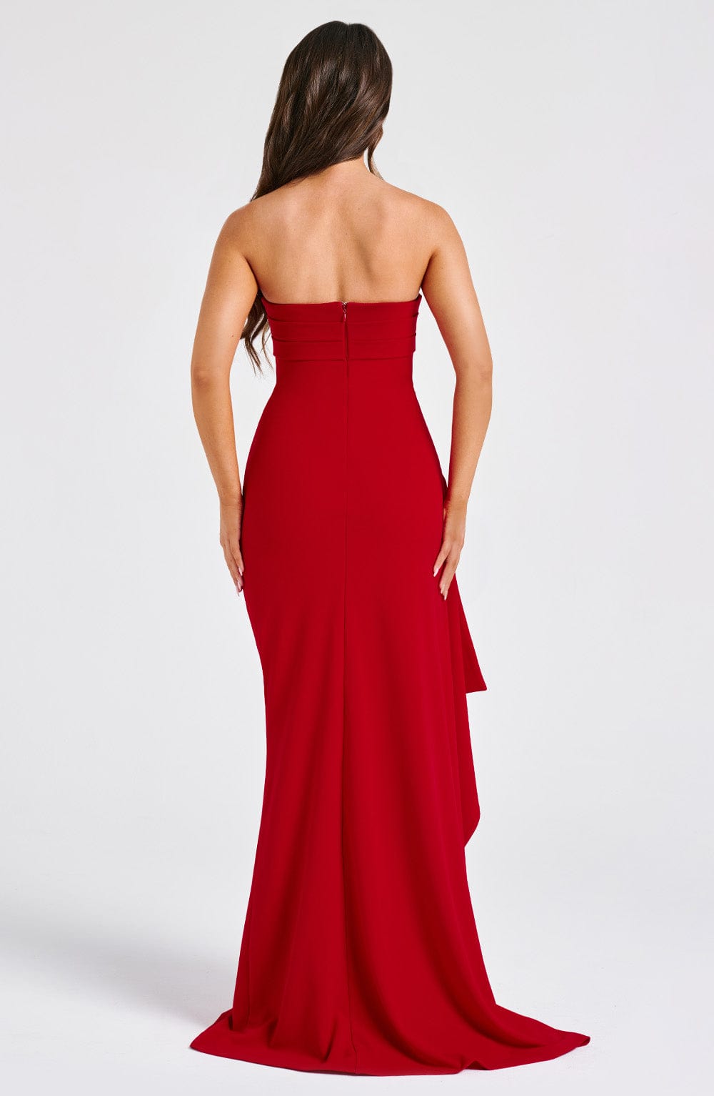 Lauren | Women’s High Slit Strapless Maxi Dress