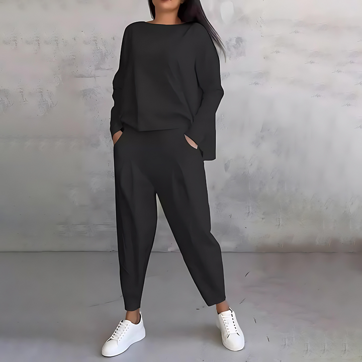 Clara| Women’s Casual Sweater and Loose-Fit Pants Set